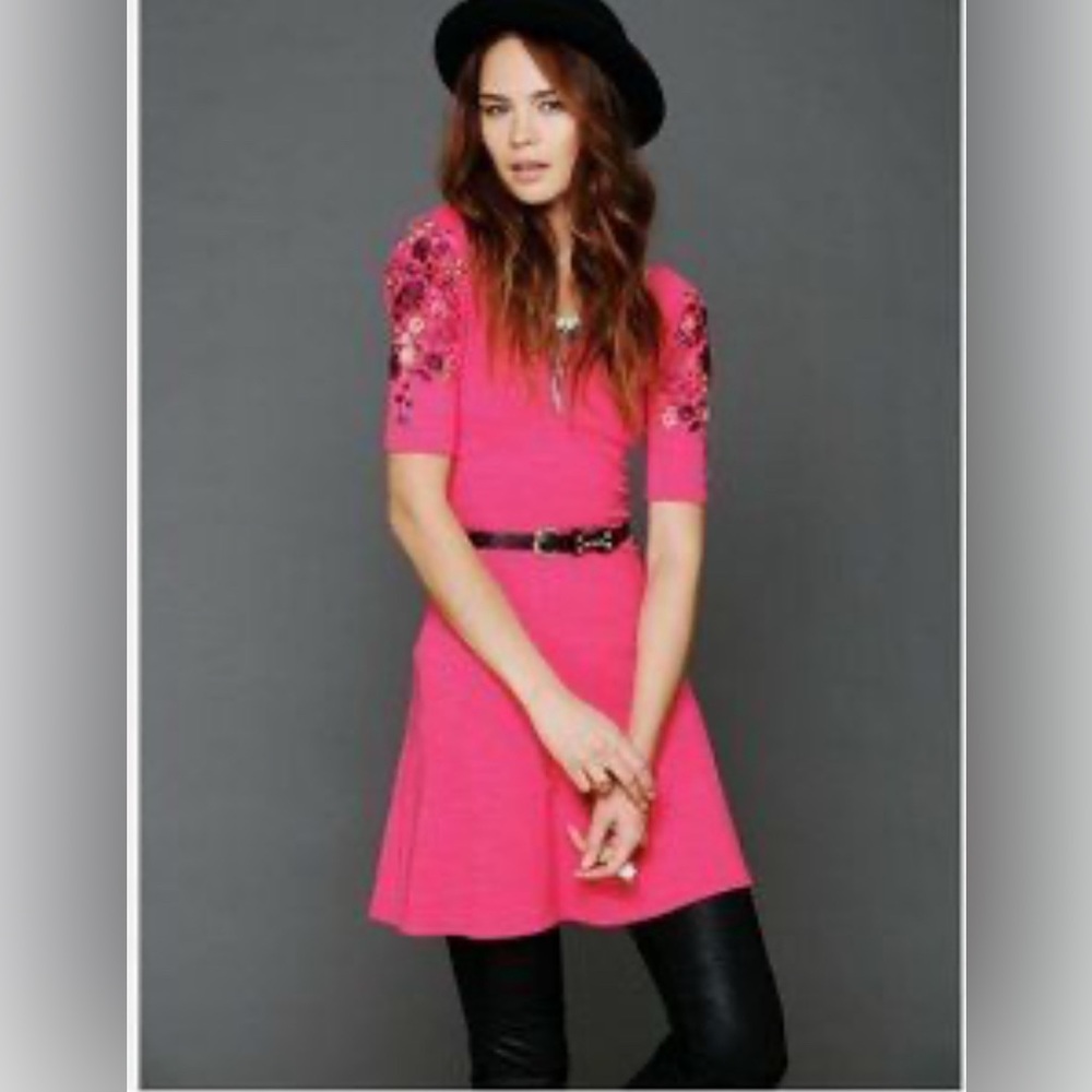 Free People Teegan Floral Mini Dress